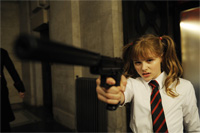 Chloe Moretz ako Mindy Macready (Hit-Girl) vo filme Kick-Ass