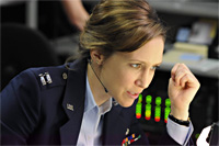 Vera Farmiga ako Colleen Goodwin v sci-fi trileri Zdrojový kód (Source Code, 2011)